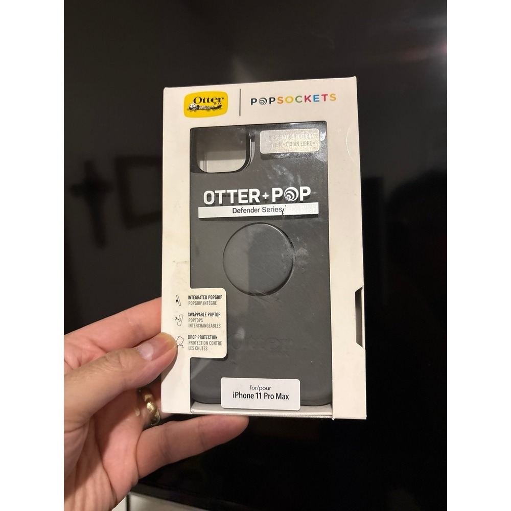 OtterBox pop defender series case for iPhone 11 Pro Max grey used pre-owned‎